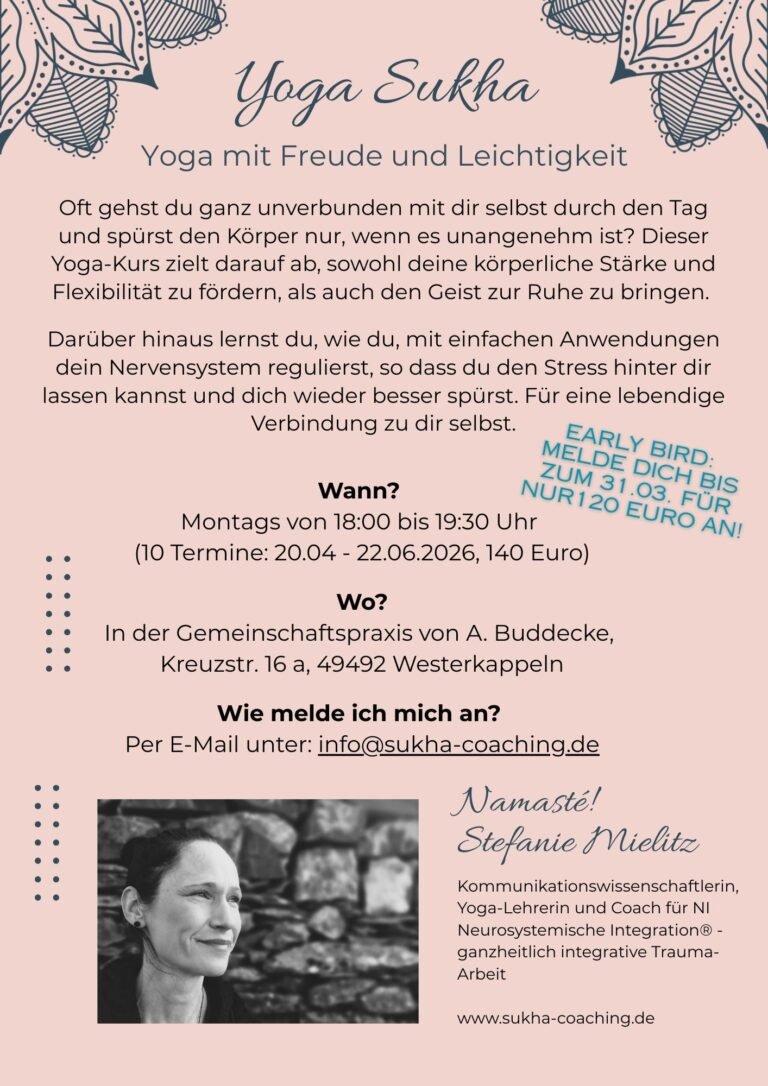 Beschreibung des aktuellen Yoga Kurses